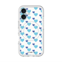 スリムプロテクションプレミアムケース with MagSafe［ Stripe Hearts - Blue ］
