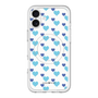 スリムプロテクションプレミアムケース with MagSafe［ Stripe Hearts - Blue ］