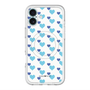 スリムプロテクションプレミアムケース with MagSafe［ Stripe Hearts - Blue ］