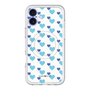 スリムプロテクションプレミアムケース with MagSafe［ Stripe Hearts - Blue ］