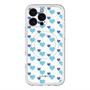 スリムプロテクションプレミアムケース with MagSafe［ Stripe Hearts - Blue ］