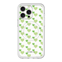 スリムプロテクションプレミアムケース with MagSafe［ Stripe Hearts - Green ］