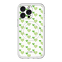 スリムプロテクションプレミアムケース with MagSafe［ Stripe Hearts - Green ］