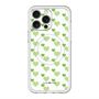 スリムプロテクションプレミアムケース with MagSafe［ Stripe Hearts - Green ］