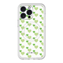 スリムプロテクションプレミアムケース with MagSafe［ Stripe Hearts - Green ］