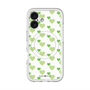 スリムプロテクションプレミアムケース with MagSafe［ Stripe Hearts - Green ］