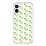 スリムプロテクションプレミアムケース with MagSafe［ Stripe Hearts - Green ］