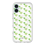 スリムプロテクションプレミアムケース with MagSafe［ Stripe Hearts - Green ］