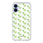 スリムプロテクションプレミアムケース with MagSafe［ Stripe Hearts - Green ］