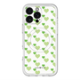 スリムプロテクションプレミアムケース with MagSafe［ Stripe Hearts - Green ］