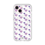 スリムプロテクションプレミアムケース with MagSafe［ Stripe Hearts - Purple ］