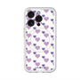 スリムプロテクションプレミアムケース with MagSafe［ Stripe Hearts - Purple ］