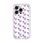 スリムプロテクションプレミアムケース with MagSafe［ Stripe Hearts - Purple ］
