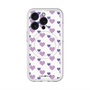 スリムプロテクションプレミアムケース with MagSafe［ Stripe Hearts - Purple ］