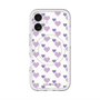 スリムプロテクションプレミアムケース with MagSafe［ Stripe Hearts - Purple ］