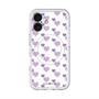スリムプロテクションプレミアムケース with MagSafe［ Stripe Hearts - Purple ］