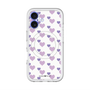 スリムプロテクションプレミアムケース with MagSafe［ Stripe Hearts - Purple ］