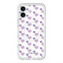 スリムプロテクションプレミアムケース with MagSafe［ Stripe Hearts - Purple ］
