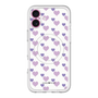 スリムプロテクションプレミアムケース with MagSafe［ Stripe Hearts - Purple ］