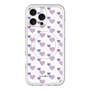 スリムプロテクションプレミアムケース with MagSafe［ Stripe Hearts - Purple ］