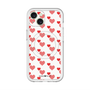 スリムプロテクションプレミアムケース with MagSafe［ Stripe Hearts - Red ］