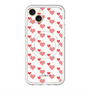 スリムプロテクションプレミアムケース with MagSafe［ Stripe Hearts - Red ］