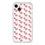 スリムプロテクションプレミアムケース with MagSafe［ Stripe Hearts - Red ］