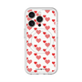 スリムプロテクションプレミアムケース with MagSafe［ Stripe Hearts - Red ］