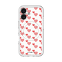 スリムプロテクションプレミアムケース with MagSafe［ Stripe Hearts - Red ］