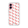 スリムプロテクションプレミアムケース with MagSafe［ Stripe Hearts - Red ］
