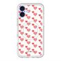 スリムプロテクションプレミアムケース with MagSafe［ Stripe Hearts - Red ］