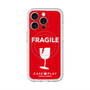 スリムプロテクションプレミアムケース with MagSafe［ FRAGILE - Red ］