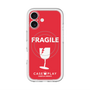 スリムプロテクションプレミアムケース with MagSafe［ FRAGILE - Red ］