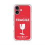 スリムプロテクションプレミアムケース with MagSafe［ FRAGILE - Red ］