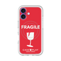 スリムプロテクションプレミアムケース with MagSafe［ FRAGILE - Red ］