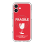 スリムプロテクションプレミアムケース with MagSafe［ FRAGILE - Red ］