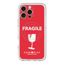 スリムプロテクションプレミアムケース with MagSafe［ FRAGILE - Red ］