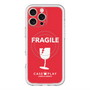 スリムプロテクションプレミアムケース with MagSafe［ FRAGILE - Red ］