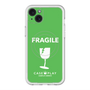 スリムプロテクションプレミアムケース with MagSafe［ FRAGILE - Green ］
