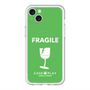 スリムプロテクションプレミアムケース with MagSafe［ FRAGILE - Green ］