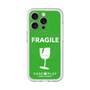 スリムプロテクションプレミアムケース with MagSafe［ FRAGILE - Green ］