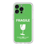 スリムプロテクションプレミアムケース with MagSafe［ FRAGILE - Green ］