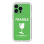 スリムプロテクションプレミアムケース with MagSafe［ FRAGILE - Green ］
