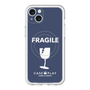 スリムプロテクションプレミアムケース with MagSafe［ FRAGILE - Navy ］