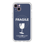スリムプロテクションプレミアムケース with MagSafe［ FRAGILE - Navy ］