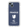 スリムプロテクションプレミアムケース with MagSafe［ FRAGILE - Navy ］