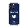 スリムプロテクションプレミアムケース with MagSafe［ FRAGILE - Navy ］