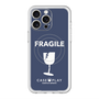 スリムプロテクションプレミアムケース with MagSafe［ FRAGILE - Navy ］