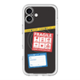 スリムプロテクションプレミアムケース with MagSafe［ FRAGILE Stickers - Black ］