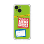 スリムプロテクションプレミアムケース with MagSafe［ FRAGILE Stickers - Green ］